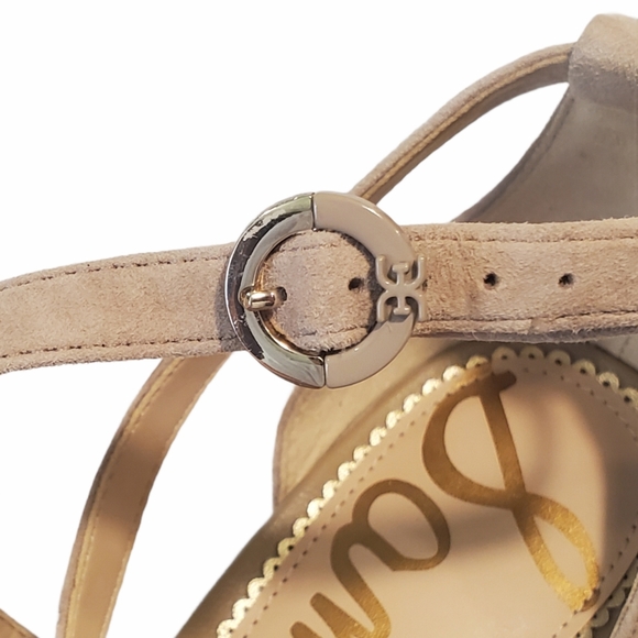 Sam Edelman Stacie Block Heel Leather Sandals - Picture 7 of 10